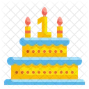 Pastel de cumpleaños  Icono