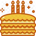 Pastel de cumpleaños  Icono