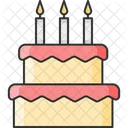 Pastel de cumpleaños  Icono