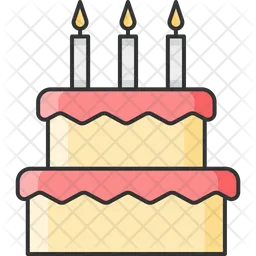 Pastel de cumpleaños  Icono