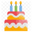 Pastel de cumpleaños  Icono