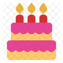 Pastel de cumpleaños  Icono