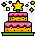 Pastel de cumpleaños  Icono