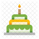 Pastel de cumpleaños  Icono