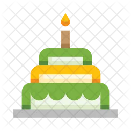 Pastel de cumpleaños  Icono