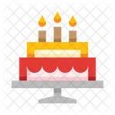 Pastel de cumpleaños  Icono