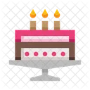 Pastel de cumpleaños  Icono