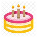 Pastel de cumpleaños  Icono