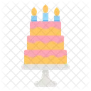 Pastel de cumpleaños  Icono