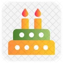 Pastel de cumpleaños  Icono