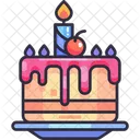 Pastel de cumpleaños  Icono