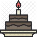 Pastel de cumpleaños  Icono