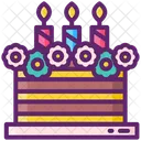 Pastel de cumpleaños  Icono