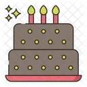 Pastel de cumpleaños  Icono