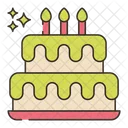 Pastel de cumpleaños  Icono