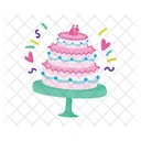 Pastel de cumpleaños  Icono