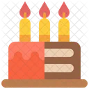 Pastel de cumpleaños  Icono