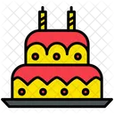 Pastel de cumpleaños  Icono