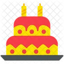 Pastel de cumpleaños  Icono