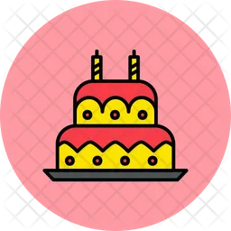 Pastel de cumpleaños  Icono