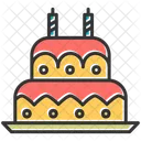 Pastel de cumpleaños  Icono