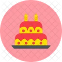 Pastel de cumpleaños  Icono