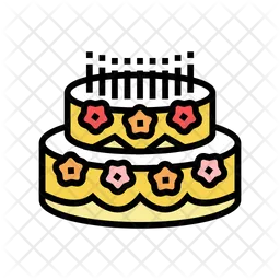 Pastel de cumpleaños  Icono