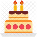 Pastel de cumpleaños  Icono