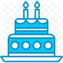 Pastel de cumpleaños  Icono