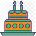 Pastel de cumpleaños  Icono