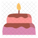 Pastel de cumpleaños  Icono