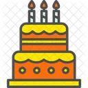 Pastel de cumpleaños  Icono