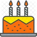 Pastel de cumpleaños  Icono