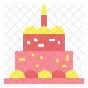 Pastel de cumpleaños  Icono