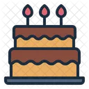 Pastel de cumpleaños  Icono