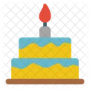 Pastel de cumpleaños  Icono