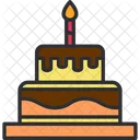 Pastel de cumpleaños  Icono