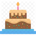 Pastel de cumpleaños  Icono