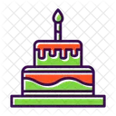 Pastel de cumpleaños  Icono