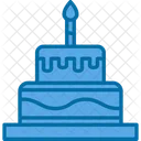 Pastel de cumpleaños  Icono