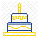 Pastel de cumpleaños  Icono