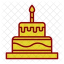 Pastel de cumpleaños  Icono