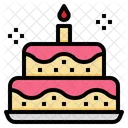 Pastel de cumpleaños  Icono