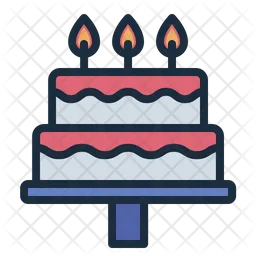 Pastel de cumpleaños  Icono