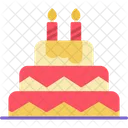 Pastel de cumpleaños  Icono