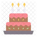 Pastel de cumpleaños  Icono