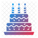 Pastel de cumpleaños  Icono