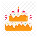 Pastel de cumpleaños  Icono