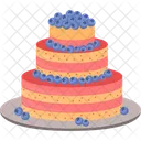 Pastel de cumpleaños  Icono