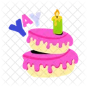 Pastel de cumpleaños  Icono